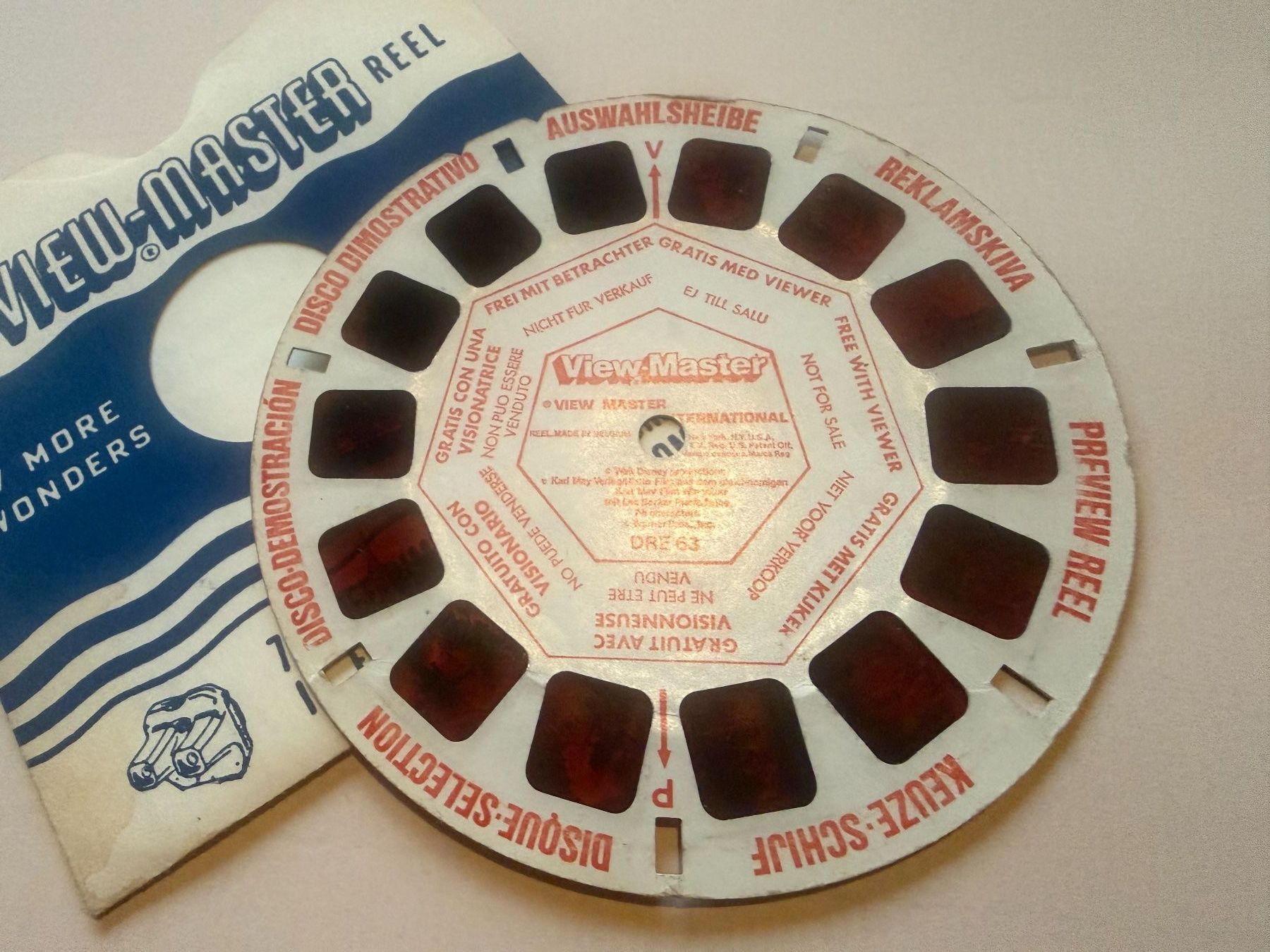 View-master Giocattoli: View-Master 3D:Nr. DRE 63 Demonstrationsscheibe – Usato da Tegerfelden venduto da siebenmacky 2