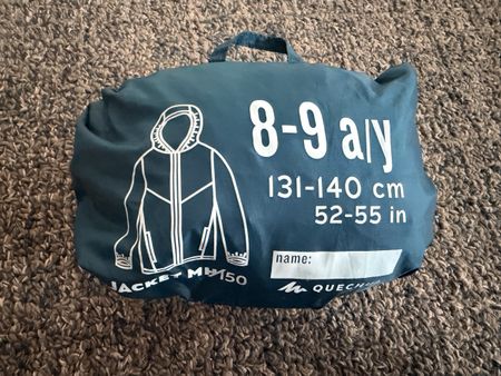 Quechua Jacket size 8-9 years Decathlon NEW