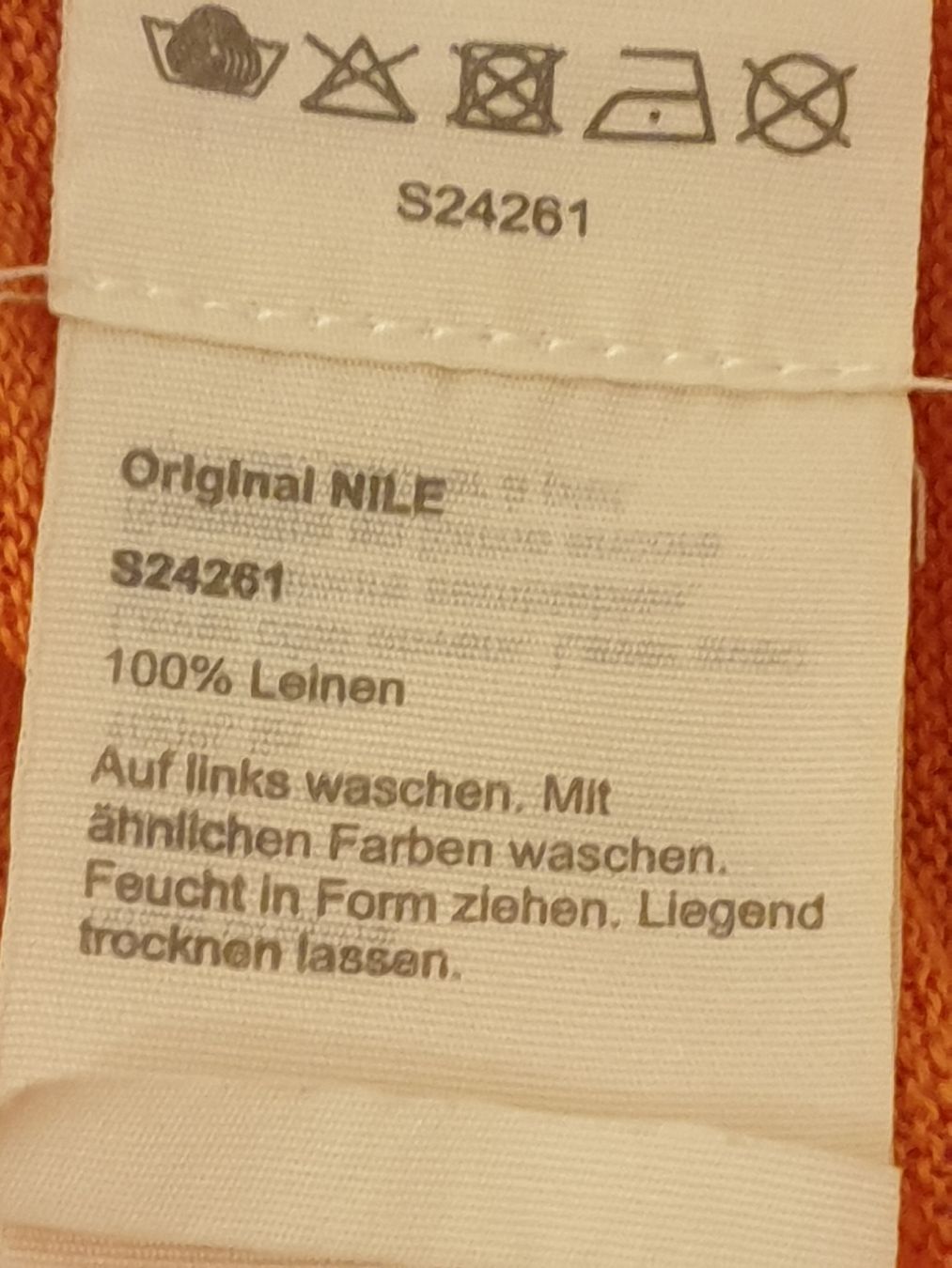 Nile Maglioni & Felpe: Pull léger Nile, L, lin, orange, très bon état – Usato da Neuchâtel venduto da Verenas12 5