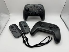 Nintendo Switch Zubehör – 2x Pro Controller + Joy-Cons