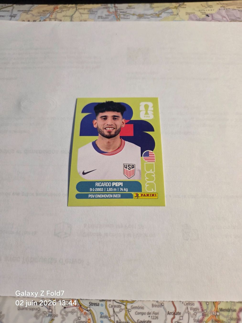 Panini Carte collezionabili: Panini  2026 RICARDO PEPI USA 18 – Nuovo (secondo la descrizione) da Grand-Lancy venduto da Seo67