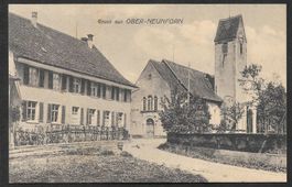 Ober-Neunforn Teilansicht mit Kirche