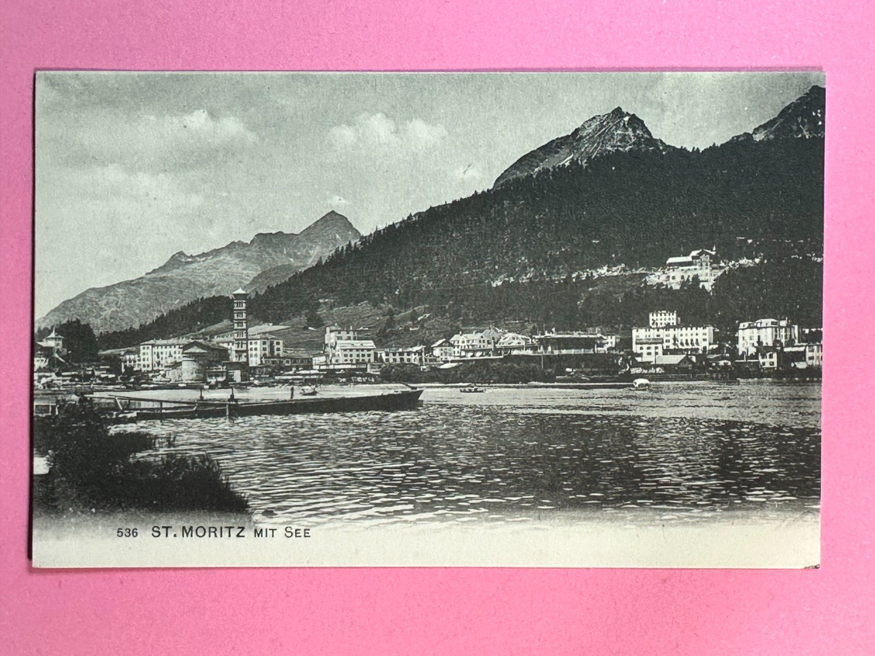 Cartes postales: St. Moritz mit See – D'occasion à Steg VS par _vinci_