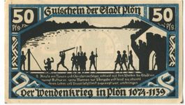 Notgeld "50 Pfennig. Plön 1921"