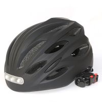 Casque vélo avec lampe LED devant et arrière