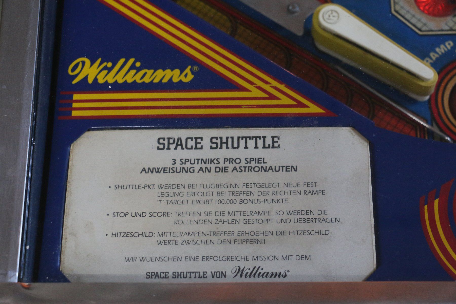 Williams Flipper: Flipperkasten Space Shuttle - Williams 1984 – Usato da Galgenen venduto da Fx122 6