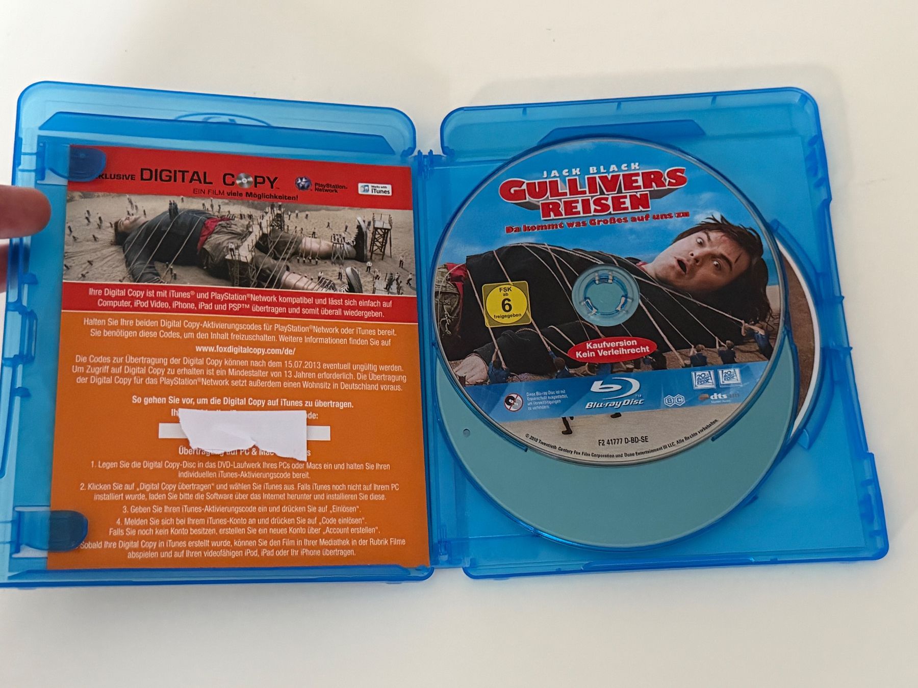 Tutti i DVDs: Gullivers Reisen - Jack Black - 3D + Blu-Ray + DVD – Usato da Altstätten SG venduto da sheamus 3