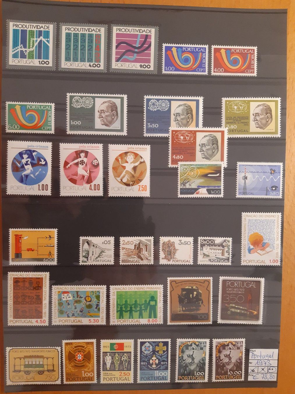 Tutti i francobolli: Portugal** 1973 – Nuovo (secondo la descrizione) da Confignon venduto da Alfda2000