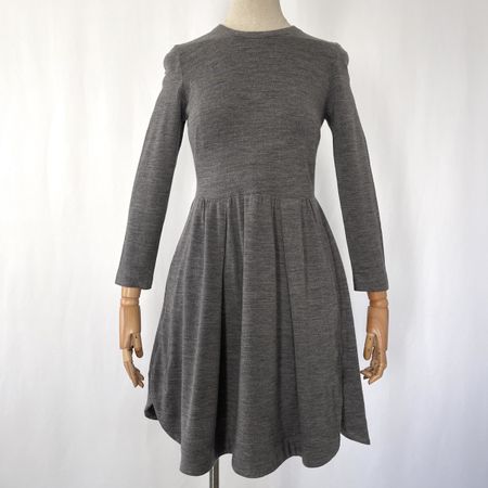 AKRIS Gray Wool/Viscose Dress