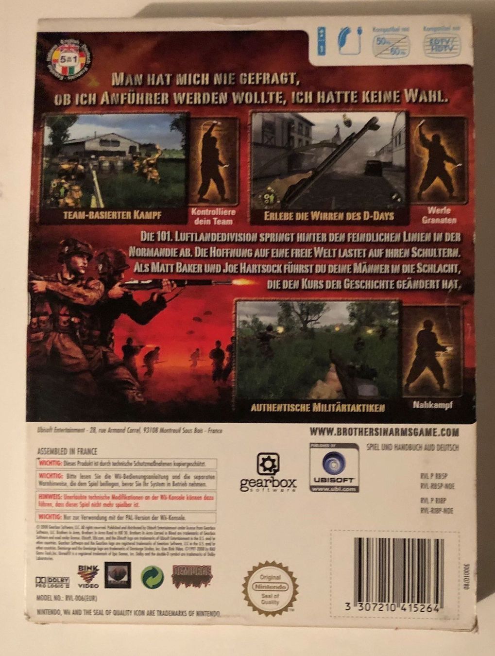 Nintendo Spiele: Brothers in Arms Double Time Wii – Gebraucht aus Kestenholz von Matti_10 1