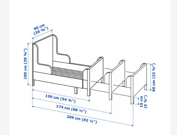Ikea Betten: Letto e materasso allungabile IKEA – Gebraucht aus Minusio von ana_y7lv 1