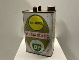Vintage BP - 5L Metall Motoröl Kanister mit Inhalt ab 1.-