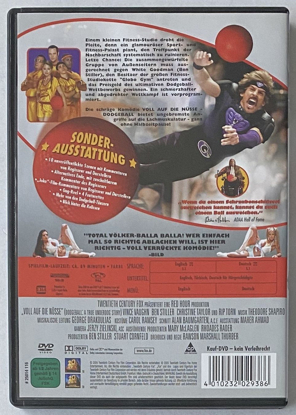 Tutti i DVDs: Voll auf die Nüsse, DodgeBall – Usato da Flums venduto da Asquillo 1