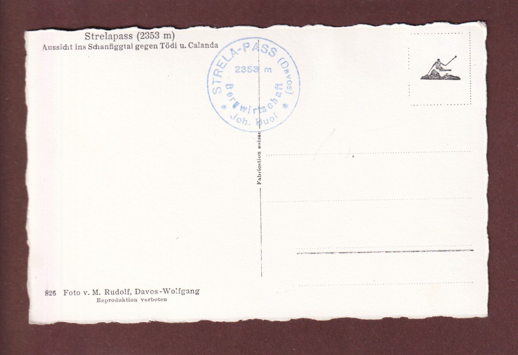 Cartoline postali: DAVOS - Strelapass – Usato da Pully venduto da nicecards 1