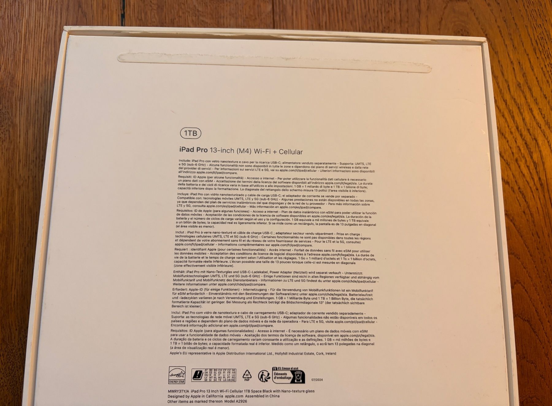 Apple Tablet PC: iPad Pro 13 M4 1TB Wi-Fi + Cellular – Usato da Hittnau venduto da Giludest 4