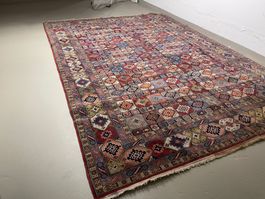 Perser Teppich, Rot/Beige, Vintage Look