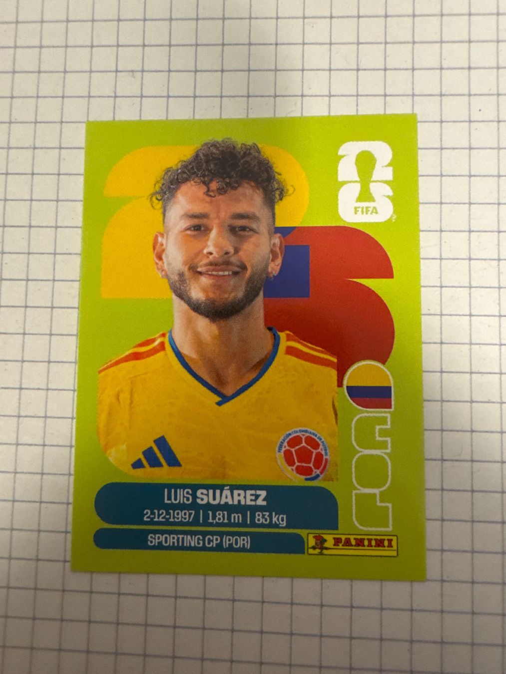 Panini Carte collezionabili: Panini Sticker WM 2026, COL 19 Luis Suarez – Nuovo (secondo la descrizione) da Winterthur venduto da mathis-spielsteine