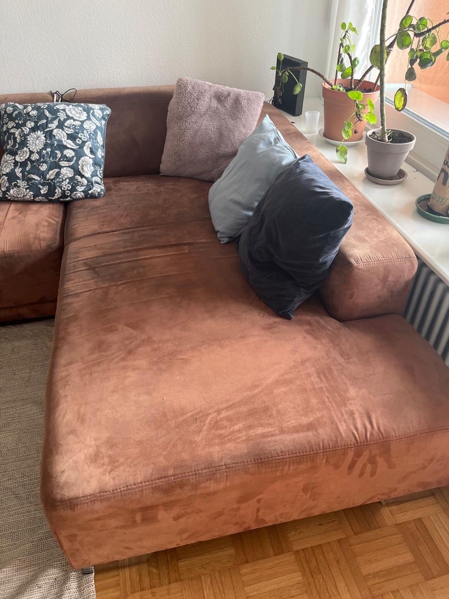 Divani: Ecksofa Braun mit Hocker – Usato da Bern venduto da jer_8w9t 2