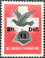 Soldatenmarke 2.WK, Brieftauben Det 13, Wi Bft 18