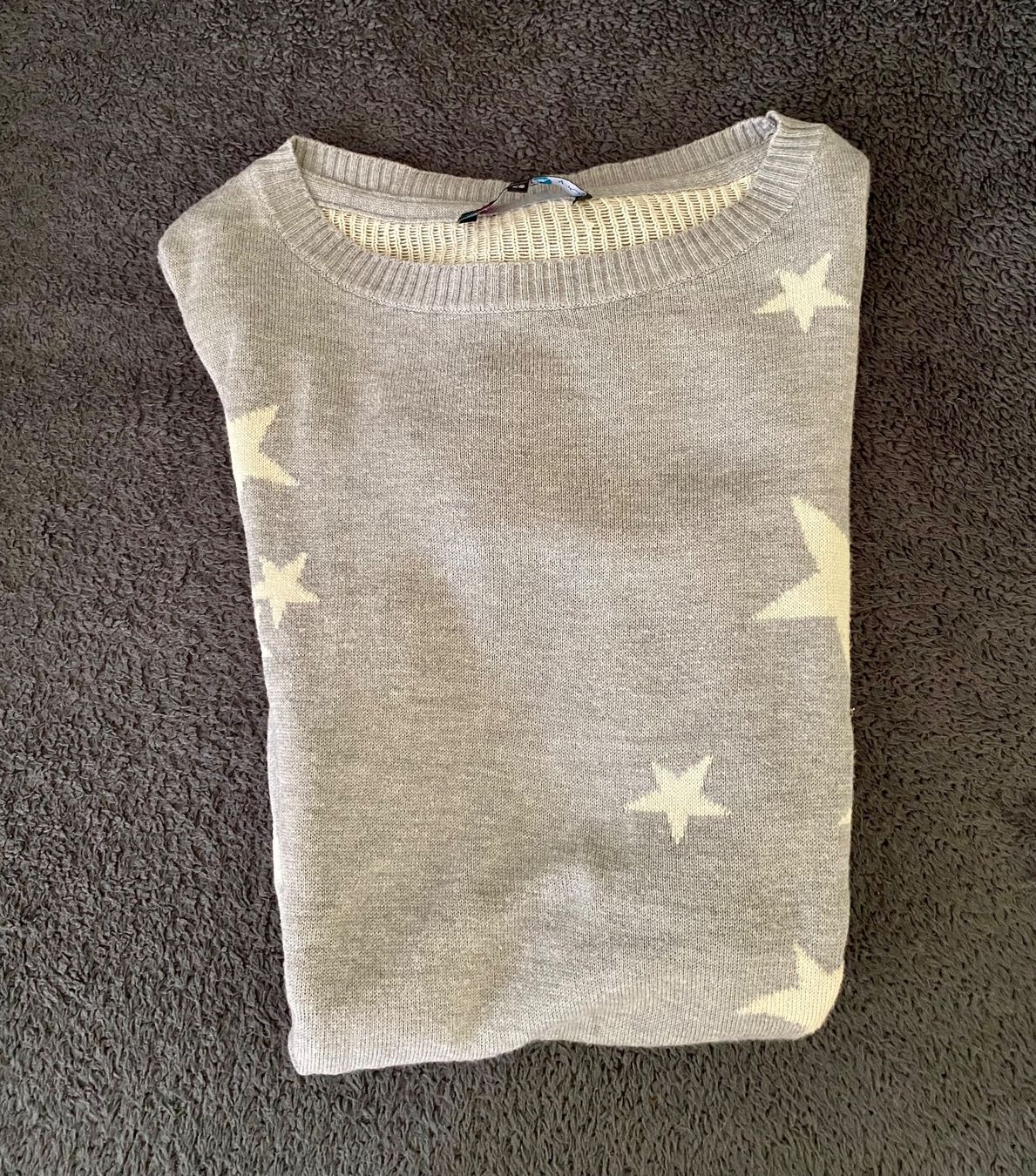 Maglioni & Felpe: Even & Odd Strickpullover Grau Sternen Oberteil Gr XS 34 – Usato da Langnau am Albis venduto da cynthia.jolene