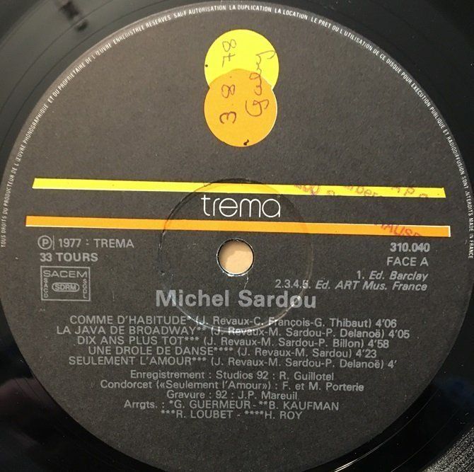 Schallplatten: Michel Sardou - Sardou (LP) – Gebraucht aus Grüningen von azulgrisvinyl 3