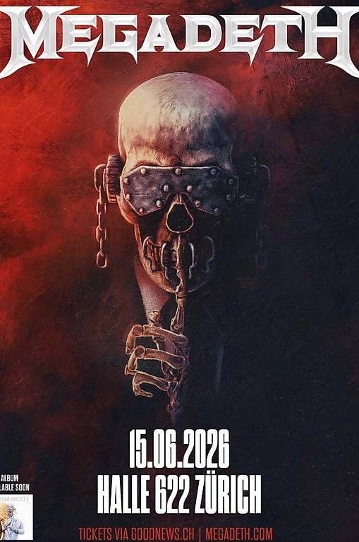 Biglietti: Megadeth Konzert Zürich 2026 – Usato da Niederglatt ZH venduto da Fan08