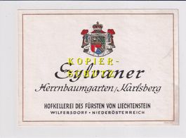 Etikette - Sylvaner (Herrnbaumgarten/Karlsberg) /bd
