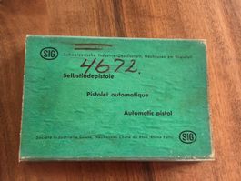 Boite originale Sig 1ère génération pour Sig P 210, 47/8....
