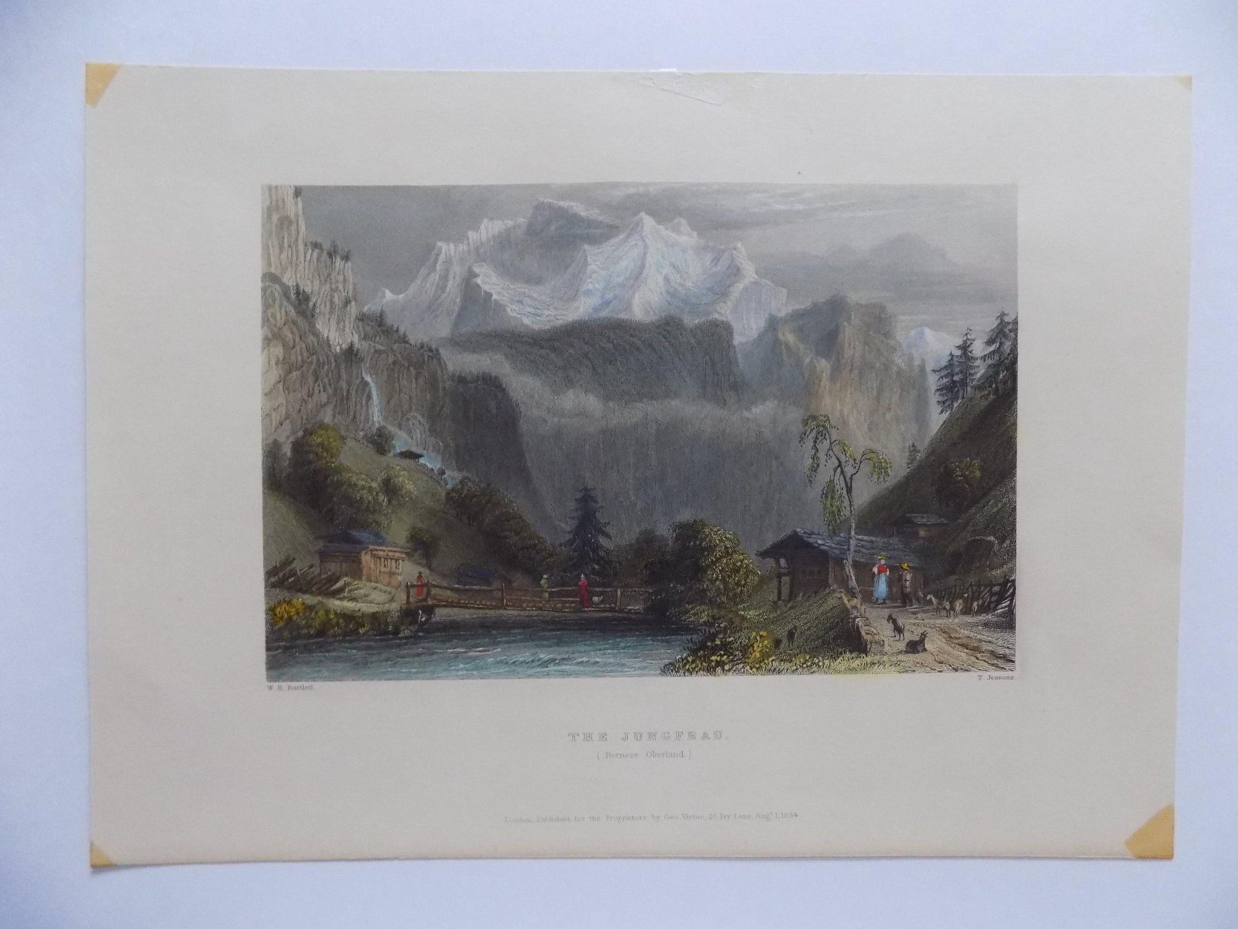 Stiche: Jungfrau von Bartlett koloriert – Gebraucht aus Risch von Antikfee