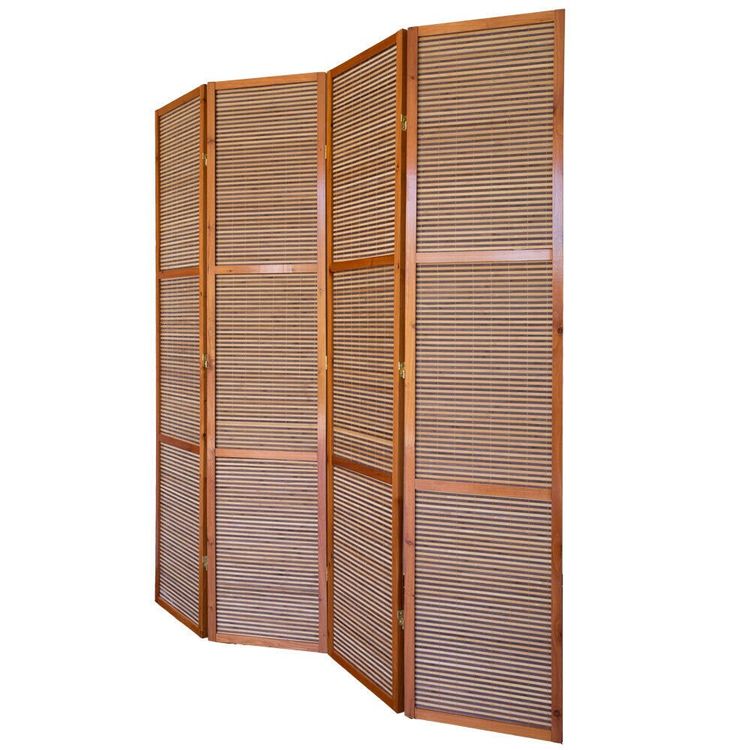 MAYOLIAH Raumteiler 4 Paneele – 345,4x180,3 Cm, Faltbar, Graues Polyestergewebe, Für Büro Und Zuhause
