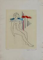 Farblithographie von Marcel Jean