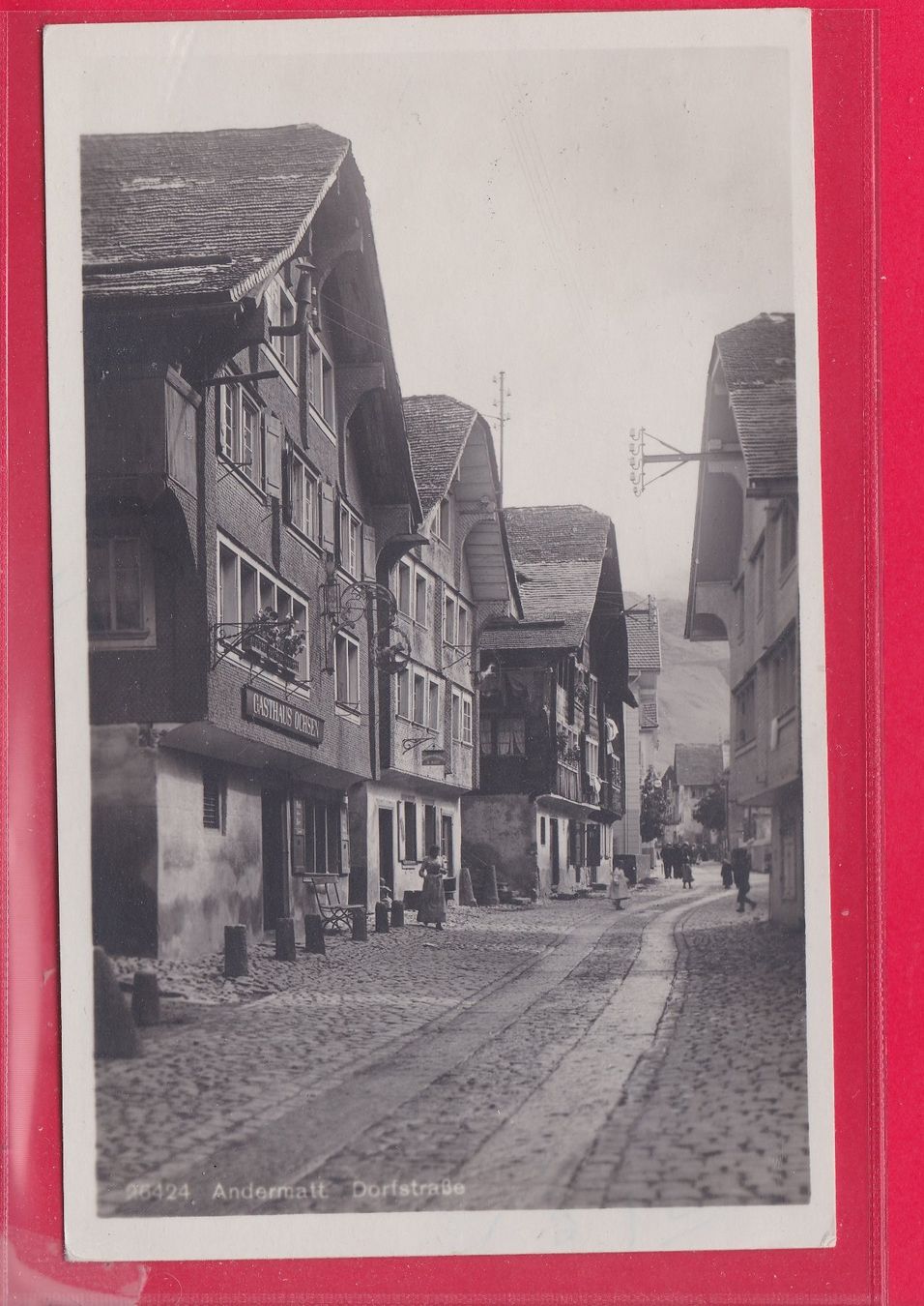 Cartoline postali: ANDERMATT, DORFSTRASSE, 6.7.1960 – Usato da Oberrieden venduto da Gebirgsstelze