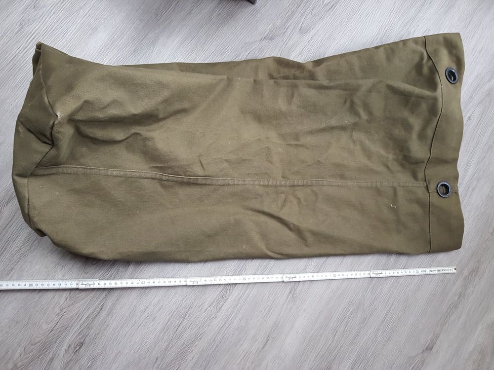US Militär Vintage Canvas Kordelzug Off White Wäschesack