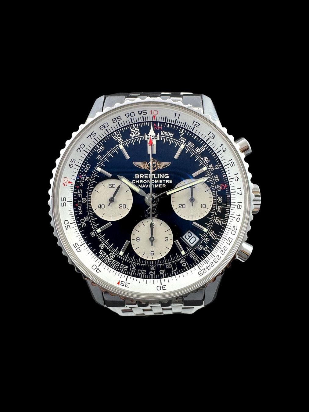 Breitling Orologi: Breitling Navitimer Chrono Automatic 42mm Fullset *U1542 – Usato da Zürich venduto da GalerieInauen 5