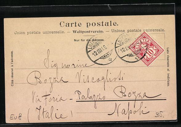Cartoline postali: AK Gotthardbahn, Expresszug, 1905 – Usato da Berlin venduto da bartko-reher 1
