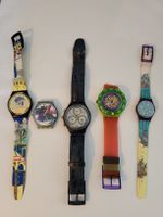 5x Swatch Vintage Uhren Konvolut – Chrono / Sammler