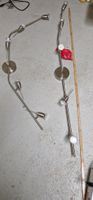 2x LED Deckenlampe Edelstahl Strahler flexibel drehbar