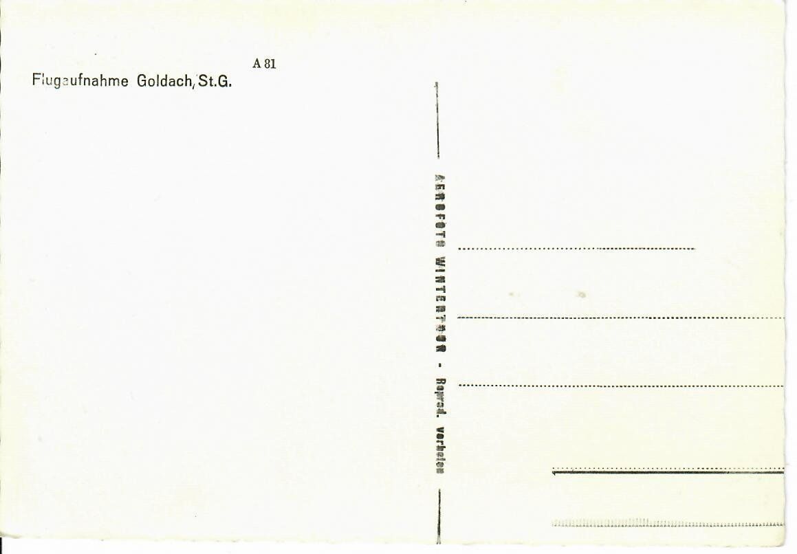 Cartes postales: Flugaufnahme Goldach – D'occasion à Hochdorf par Ziegel-16 1