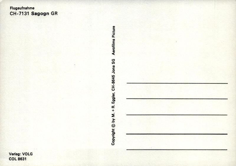 Cartoline postali: Flugaufnahme Sagogn GR – Antico da Ettingen venduto da Kartenplanet 1