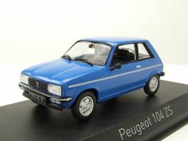 Peugeot 104 ZS 1979-1986 blau / schwarz       1:43 von NOREV
