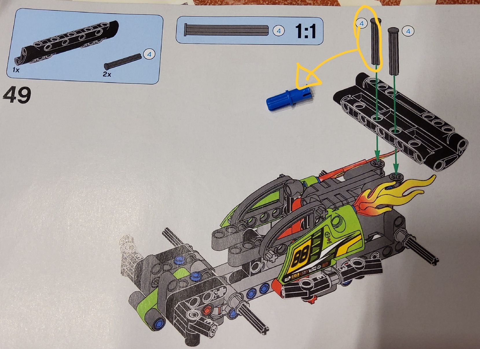 Lego Kit di costruzioni: lego technic 42072 (pull back e crash) – Usato da Sala Capriasca venduto da sto_r86p 1