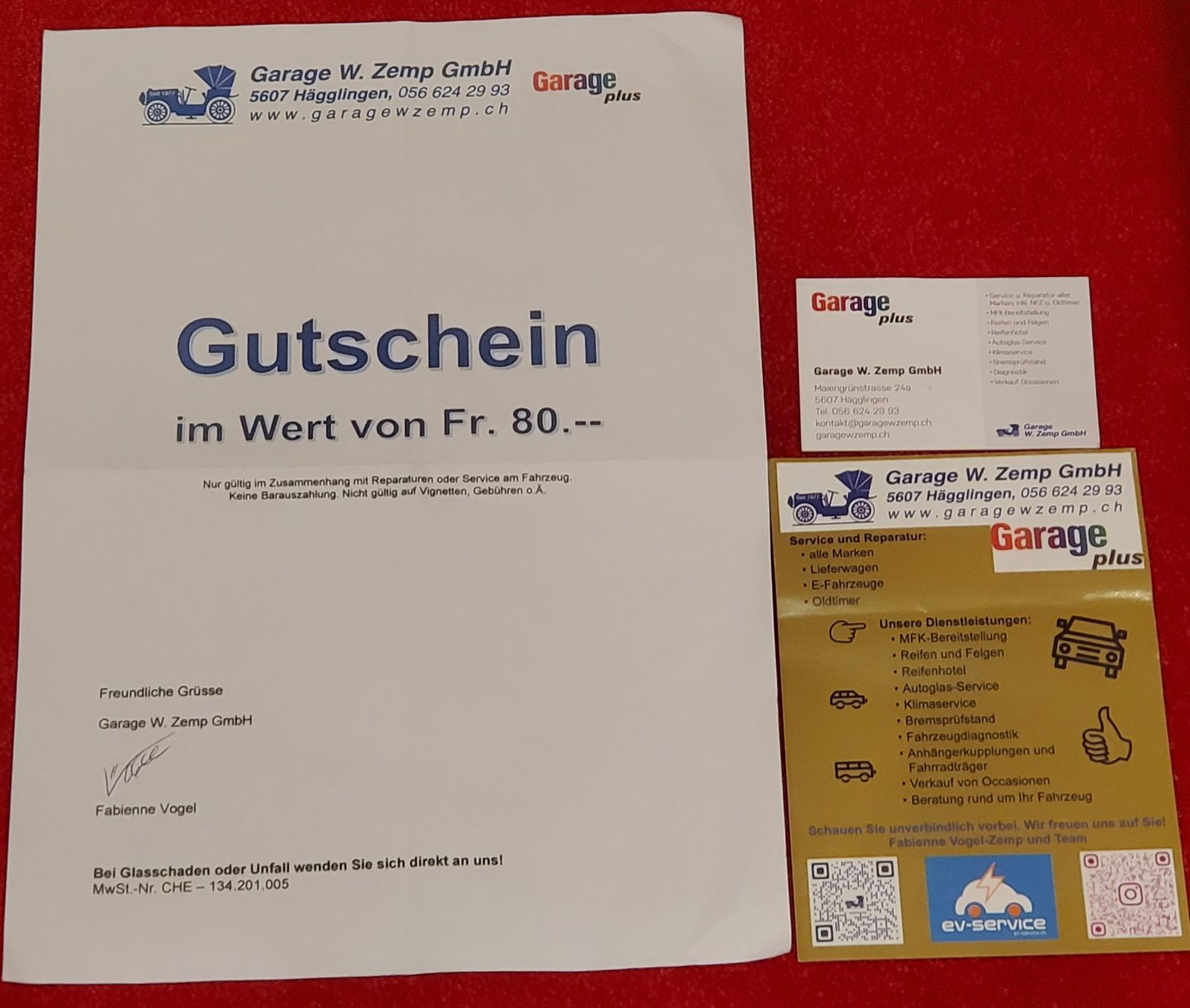 Gutscheine: Gutschein Zemp Autogarage Hägglingen – Neu (gemäss Beschreibung) aus Brugg AG von hesobrugg