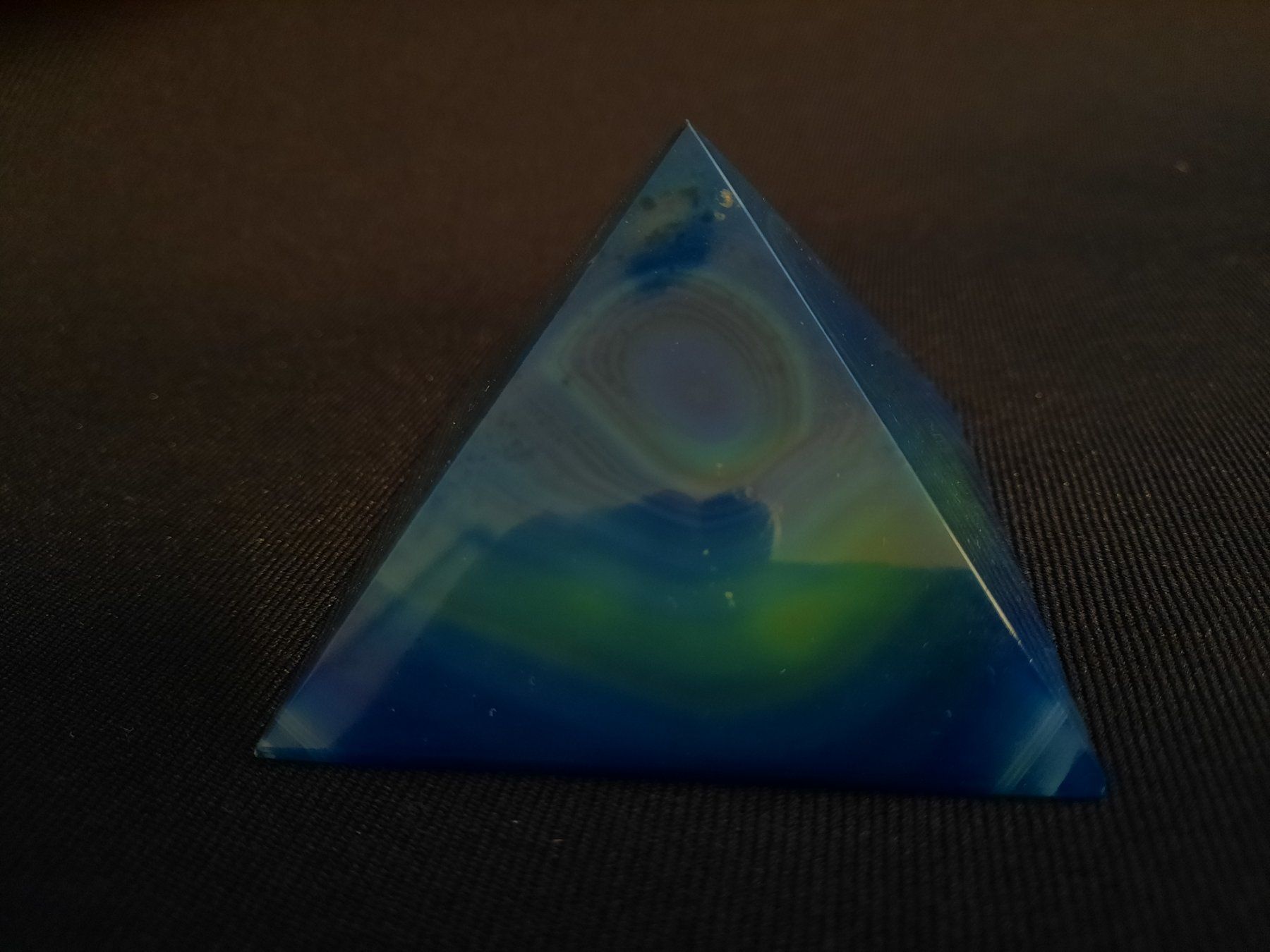 Pietre preziose: ACHAT-Pyramide in Blau-Grün, ca. 70 mm – Usato da Beinwil am See venduto da Restwert_Beinwil