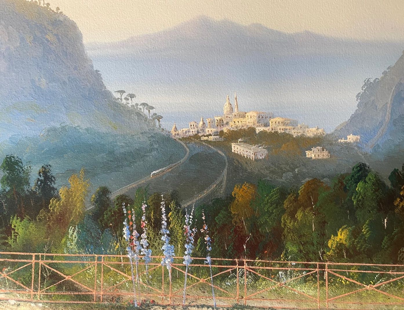 Dipinti: AUGUSTO CORELLI 1853/1918 GOUACHE DES ENVIRONS DE NAPLES – Usato da Genève venduto da aic_p8ld