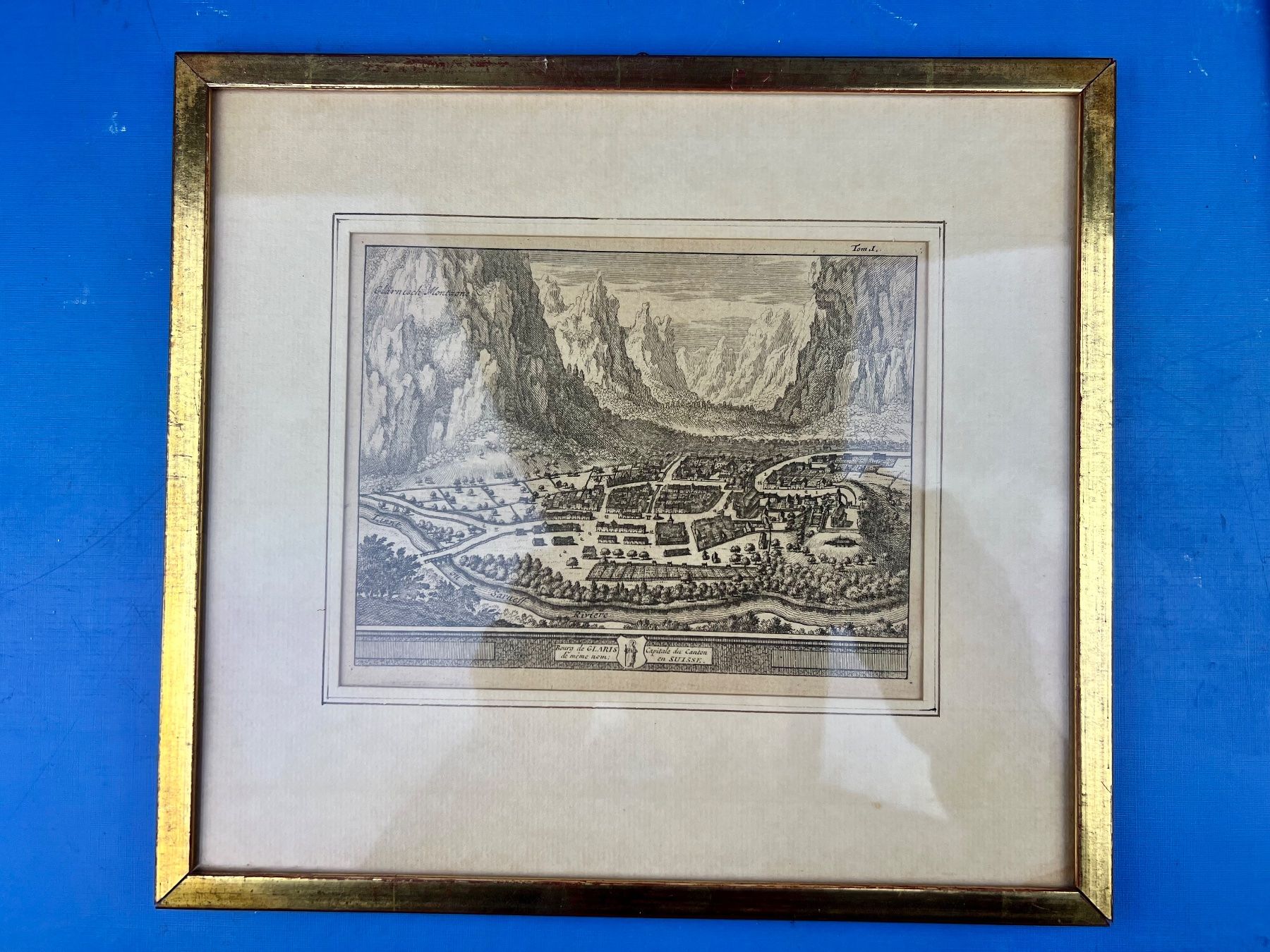 Incisioni: antiker Stich von Glarus 18.Jh. ? – Usato da Unterengstringen venduto da Gustav03 1