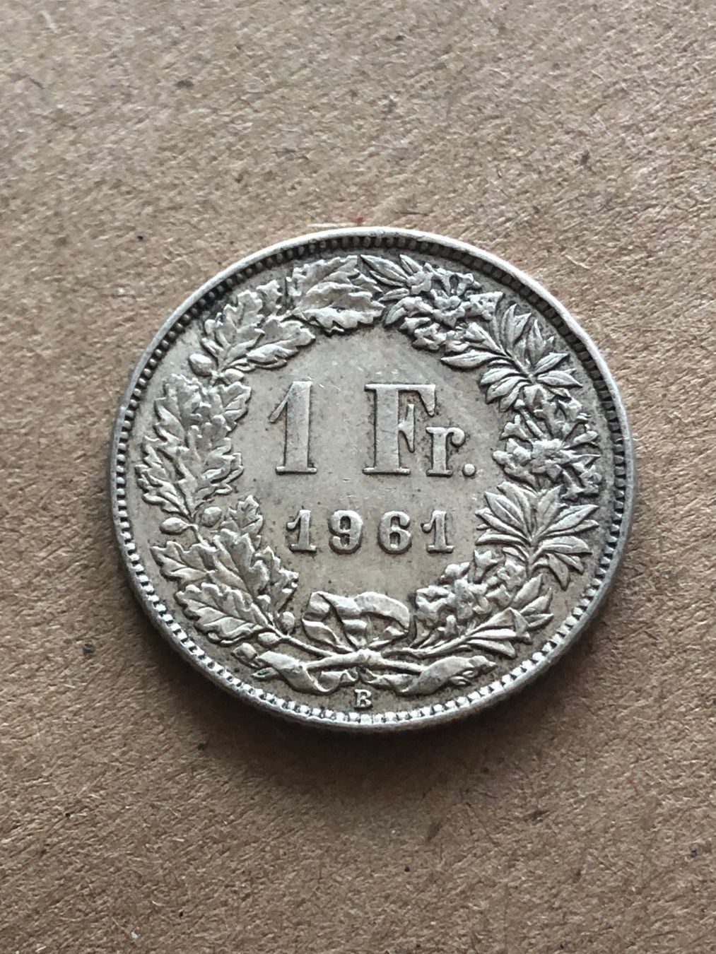 Alle Münzen: 1 Fr. 1961 – Gebraucht aus Schötz von Odpa