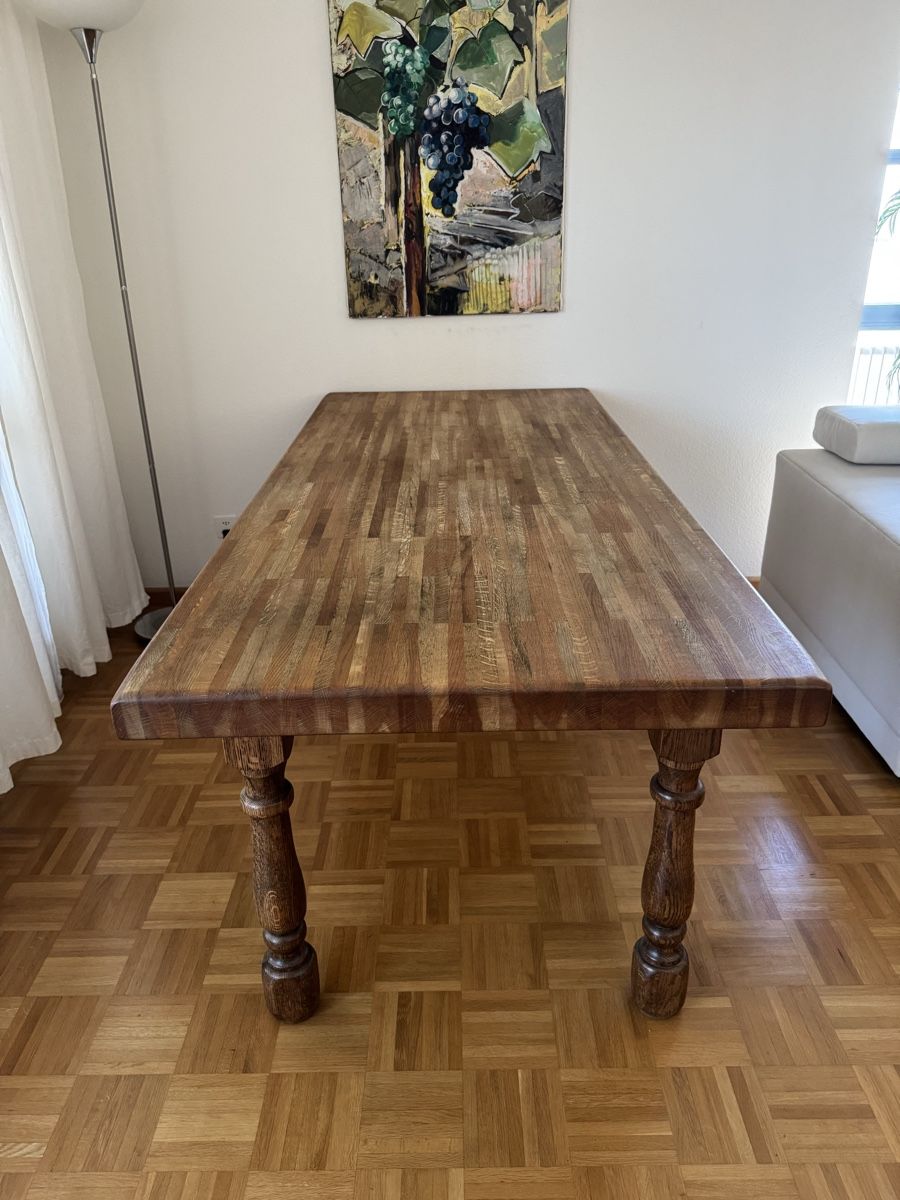 Tische: Massiver Klostertisch Eiche, 200x90cm – Gebraucht aus Basel von p_ill24 2