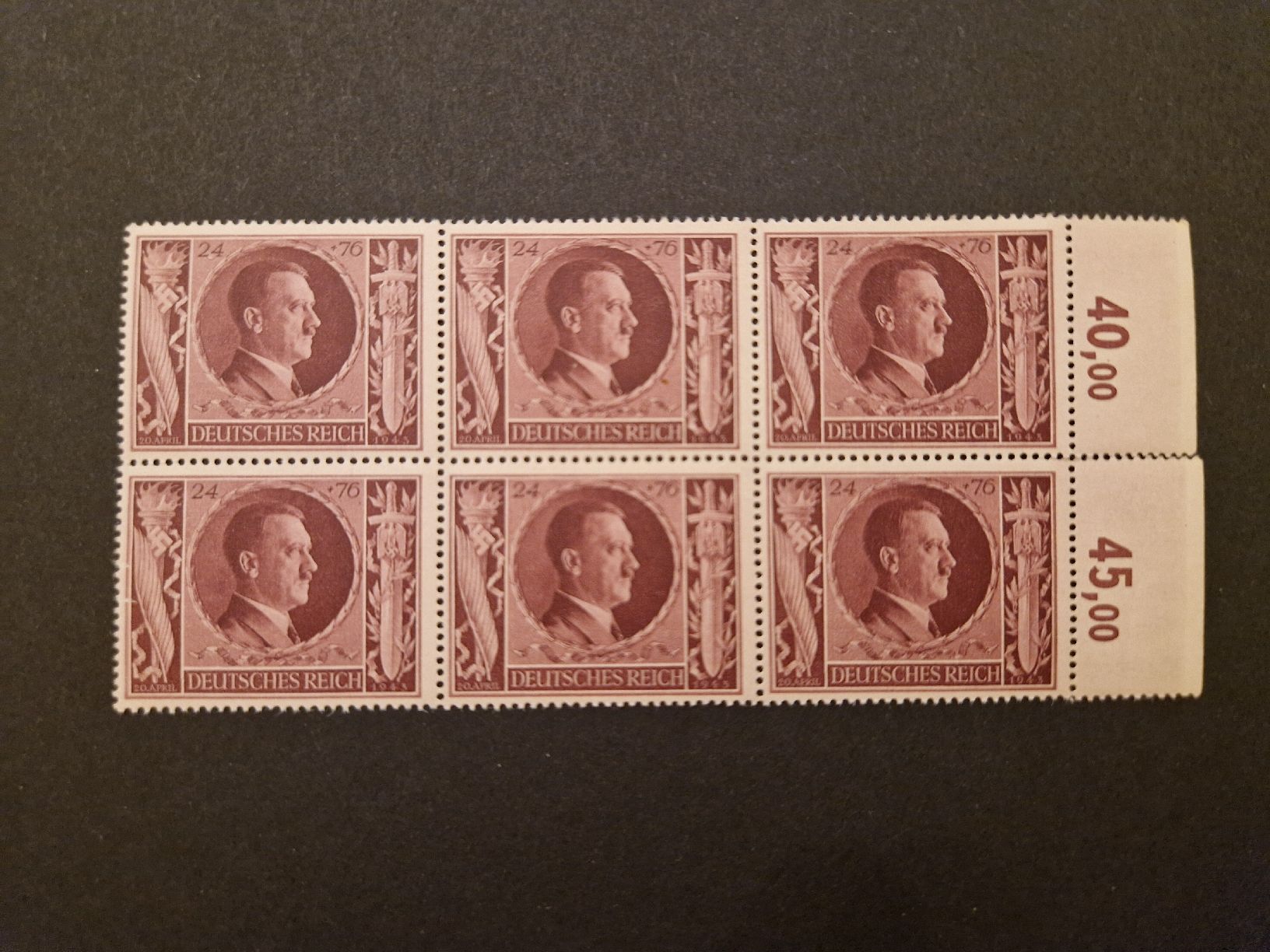 Tous les timbres: Deutsches Reich Block Adolf Hitler postfrisch – Neuf (Voir description) à St. Gallen par Enrico_SG
