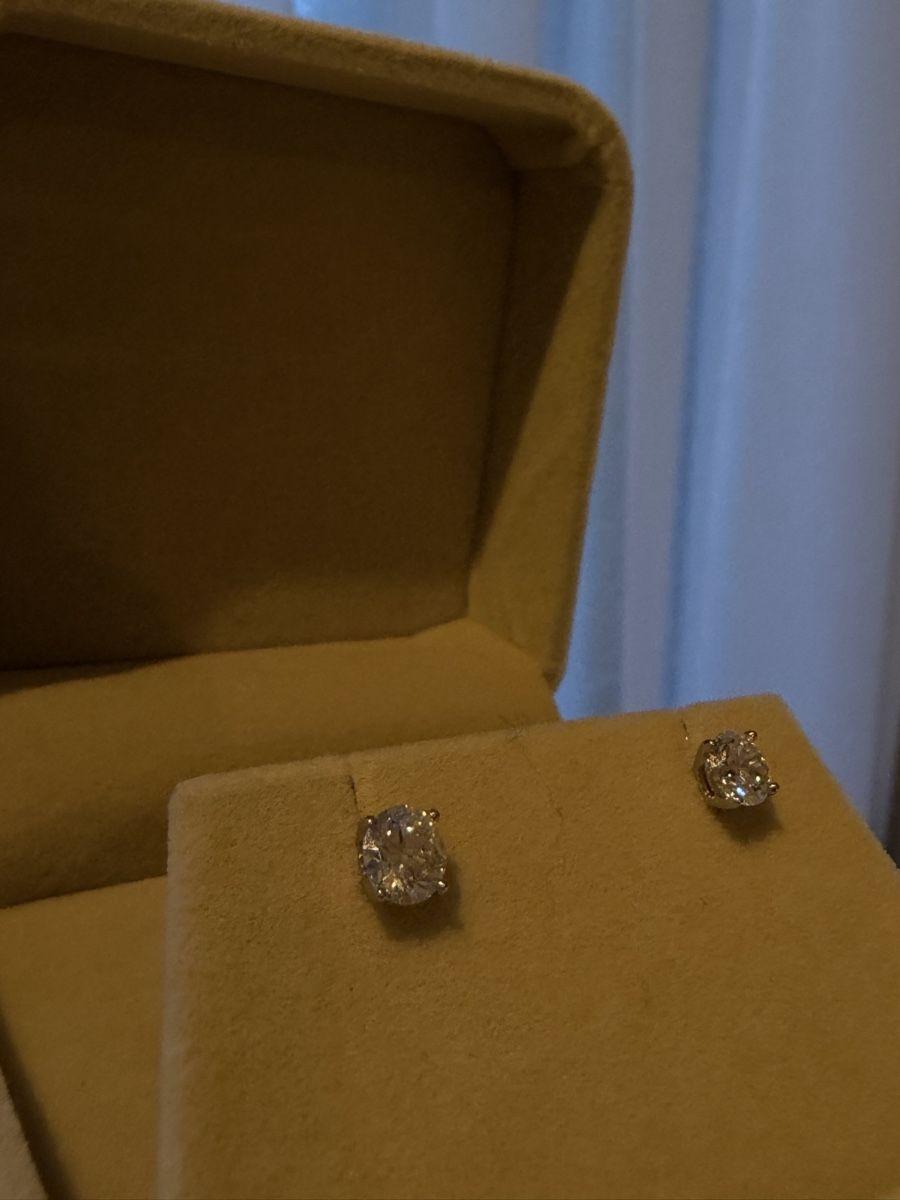 Orecchini pendenti & Orecchini a lobo: Diamond Earrings - 0.5 carat each side – Nuovo e nell'imballaggio originale da Zürich venduto da Pandainlondon 6