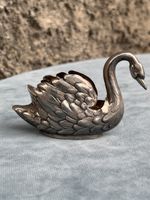 Vintage SilberSchwan Deko Figur, Silberauflage, sehr schön!